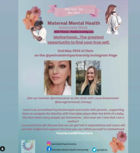 Motherhood - The Greatest Opportunity to Find Your True Self - with Perinatal Mental Health Partnership